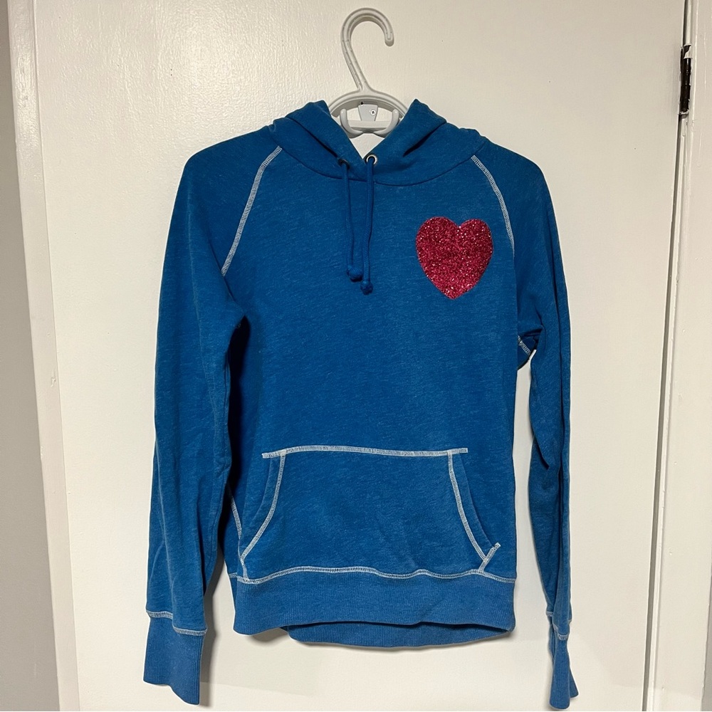 PINK Victoria’s Secret | blue hoodie with glitter design